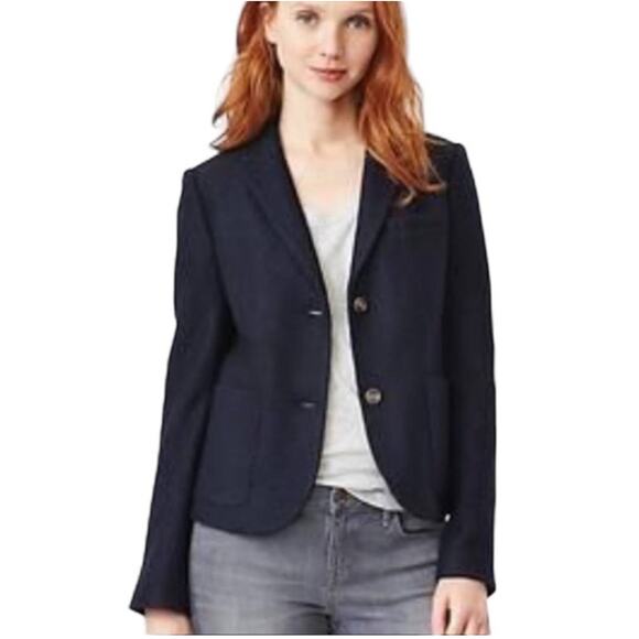 Gap Classic Academy Blazer Navy Blue 8 - Picture 1 of 6